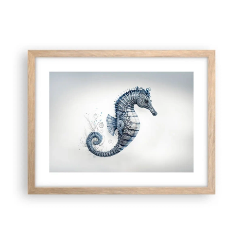 Plakat i ramme af lyst egetræ - En subtil vittighed fra naturen - 40x30 cm