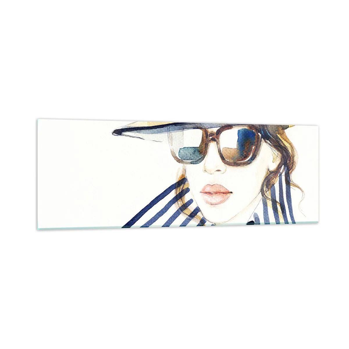 Billede på glas - Florida byder dig velkommen! - 90x30 cm