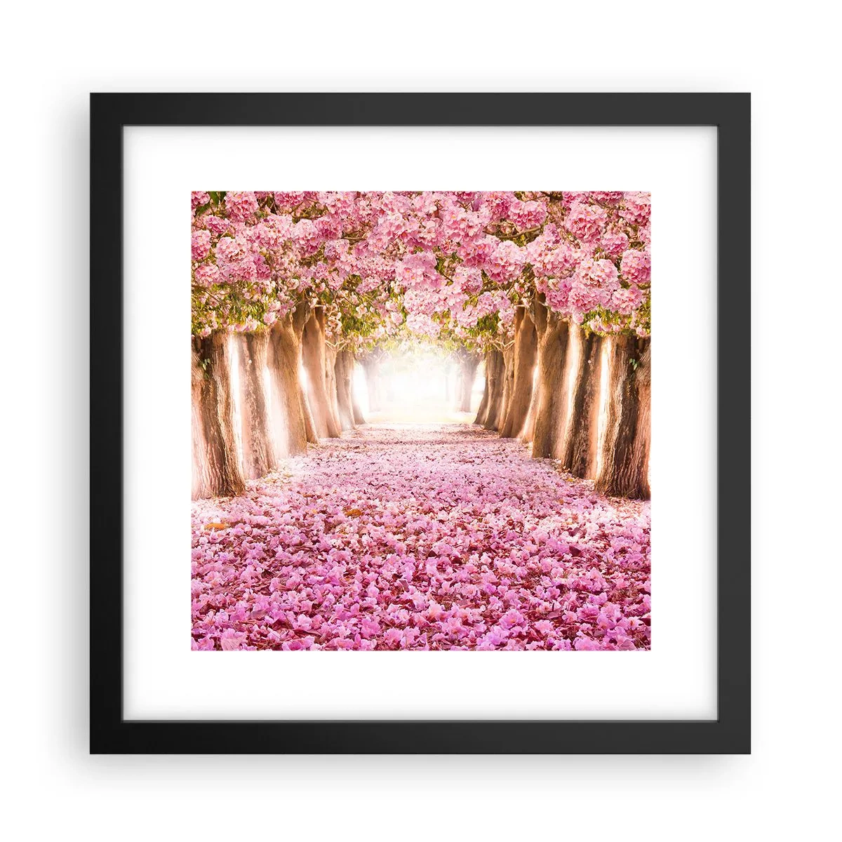 Plakat i sort ramme - Vejen til paradis - 30x30 cm