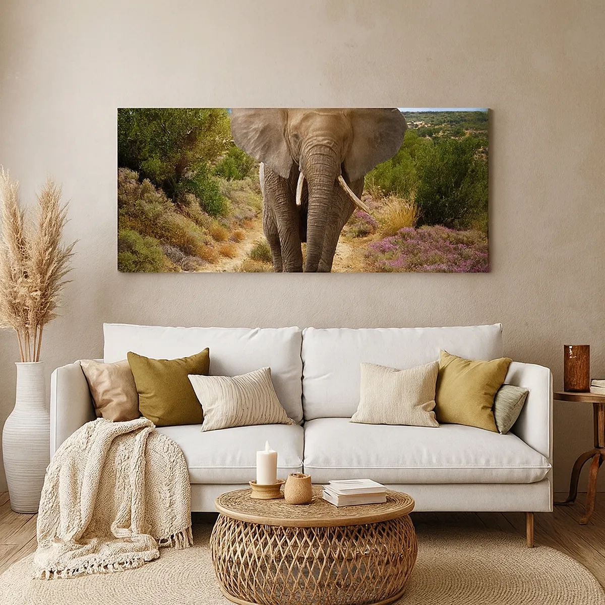 Lærredstryk - Billede på lærred - Sådan så Eden ud - 30x30 cm