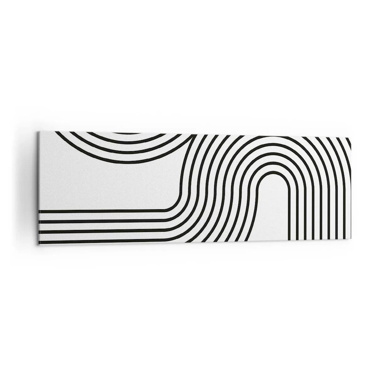 Lærredstryk - Billede på lærred - På en kurve - 160x50 cm