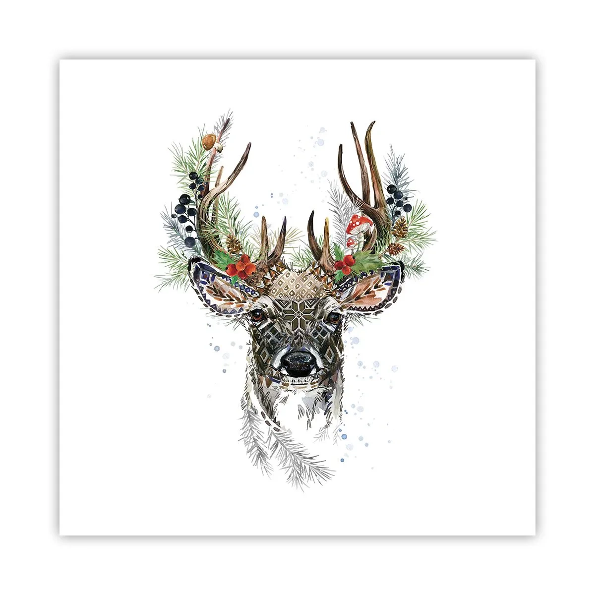 Plakat - I festlig påklædning - 50x50 cm