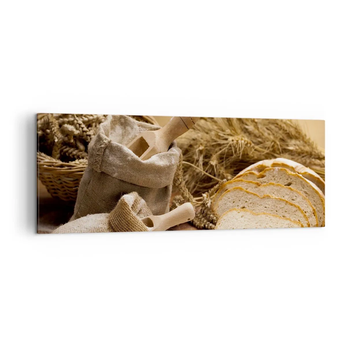 Lærredstryk - Billede på lærred - Som skåret en kniv - 140x50 cm