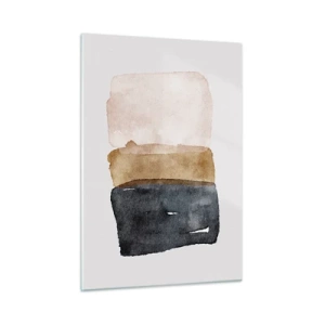 Billede på glas - Sammensætning af jordfarver - 50x70 cm