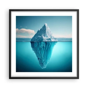Plakat i sort ramme - Dronning af is - 50x50 cm