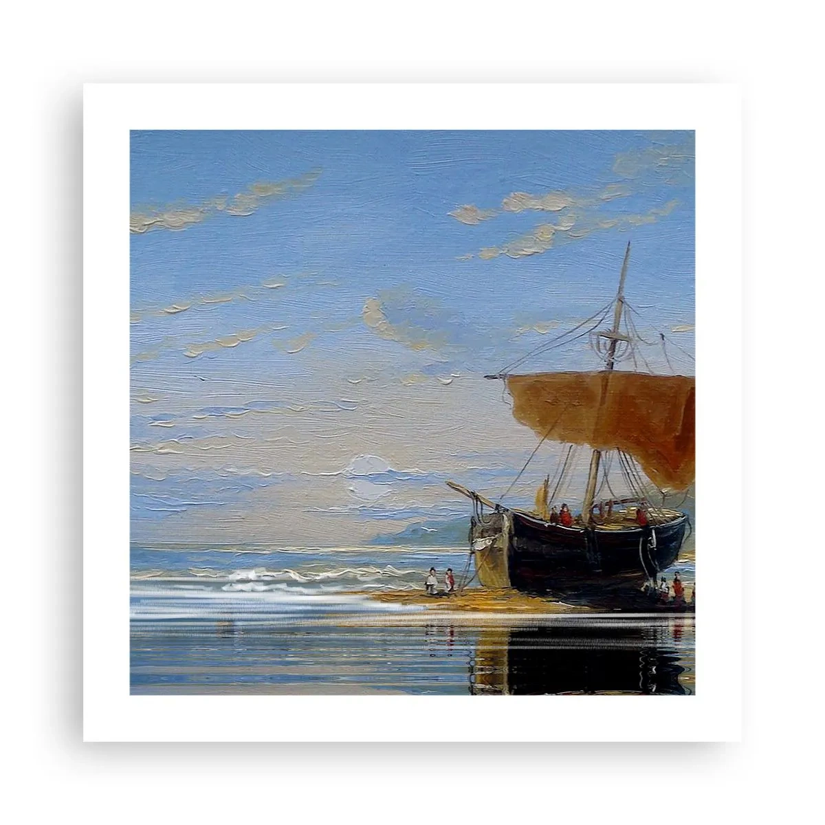 Plakat - Vand, jord, luft - 50x50 cm