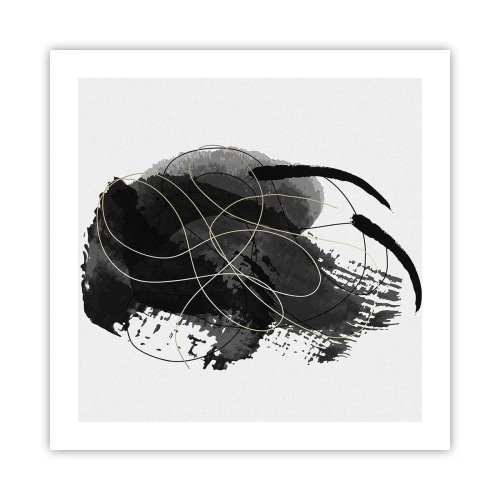 Plakat - Kom frem fra det sorte - 50x50 cm