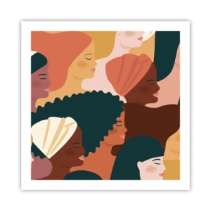 Plakat - Kun kvindelighed - 60x60 cm