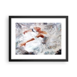 Plakat i sort ramme - Blød og let som tyl - 40x30 cm