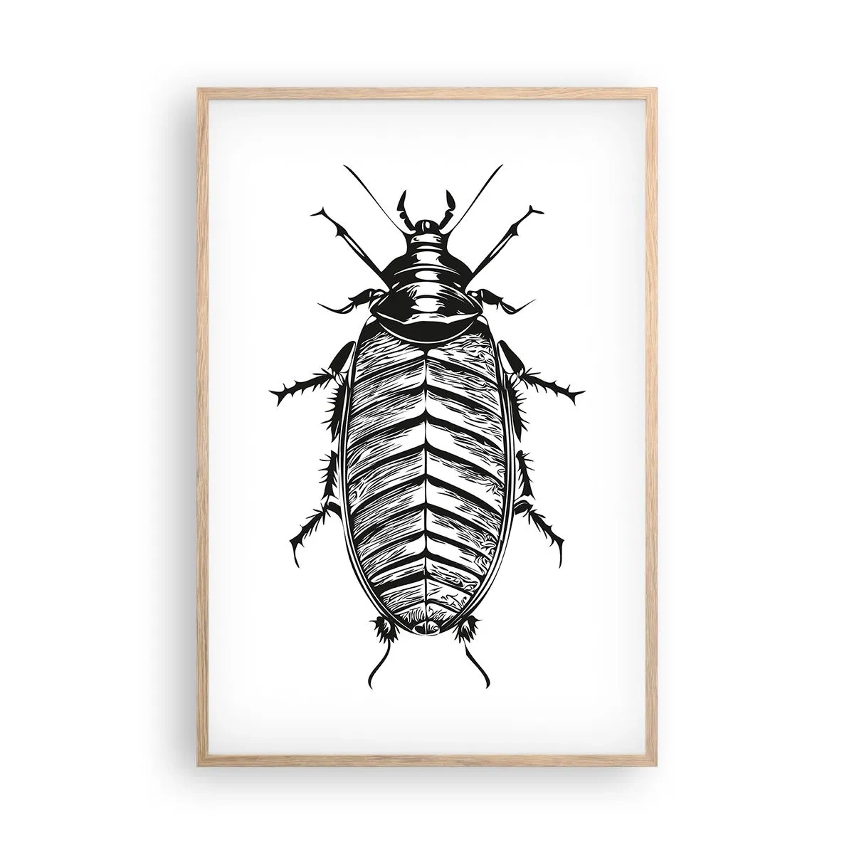 Plakat i ramme af lyst egetræ - Sikke et eksemplar! - 61x91 cm