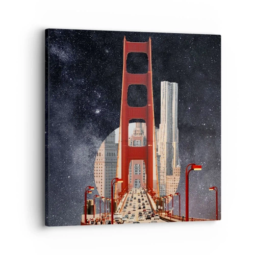 Lærredstryk - Billede på lærred - Altid i centrum - 30x30 cm