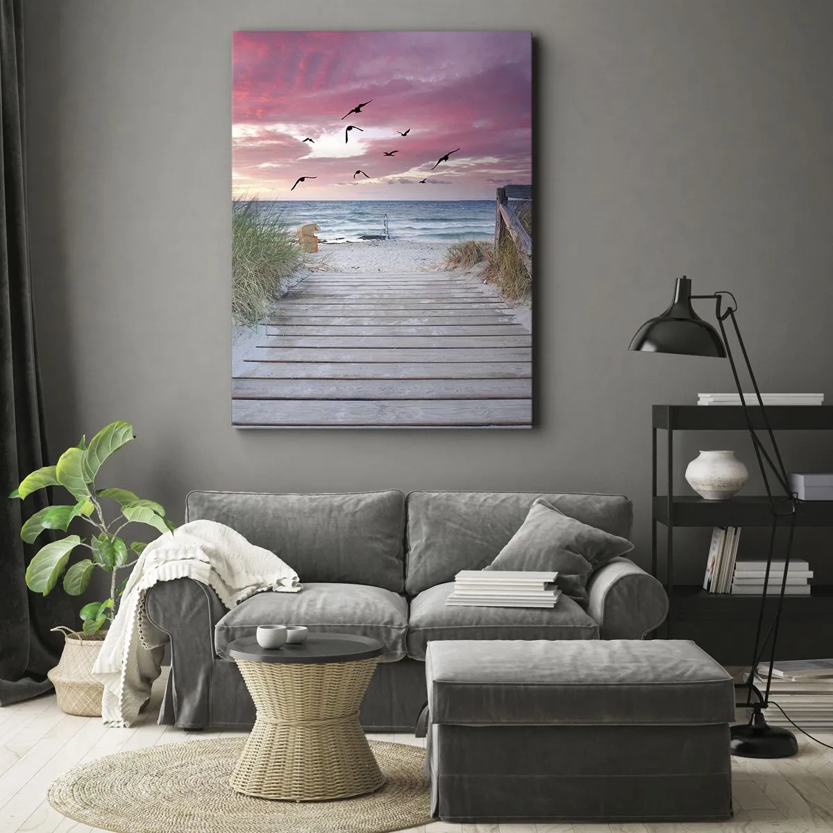 Lærredstryk - Billede på lærred - Baltisk indtryk - 80x120 cm