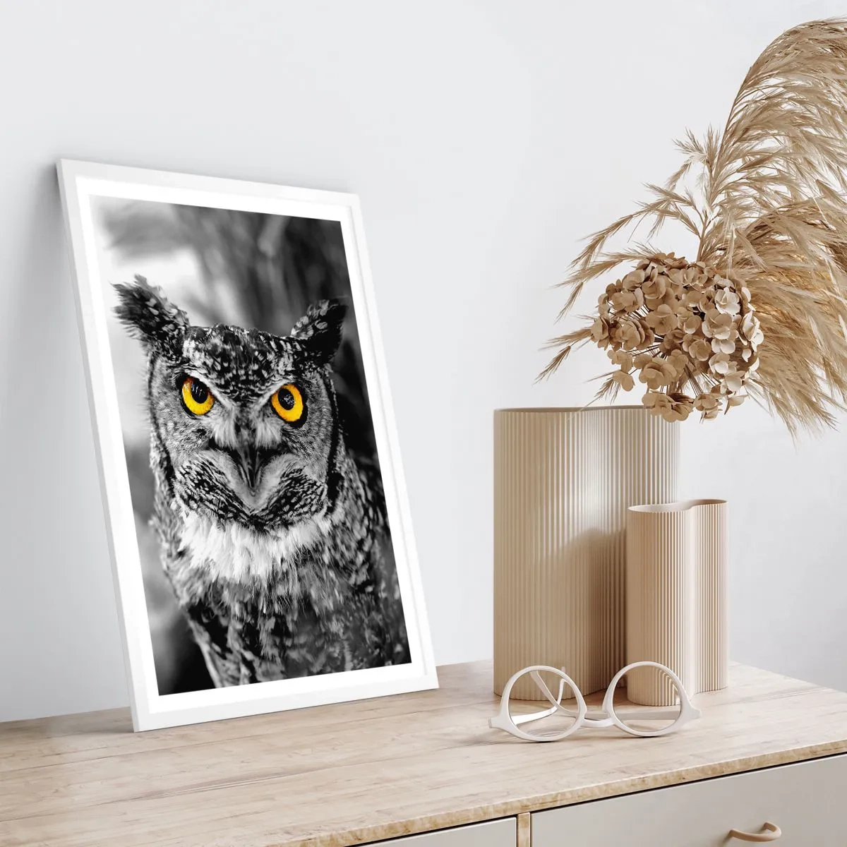 Plakat i hvid ramme - Intet kan skjules - 70x100 cm