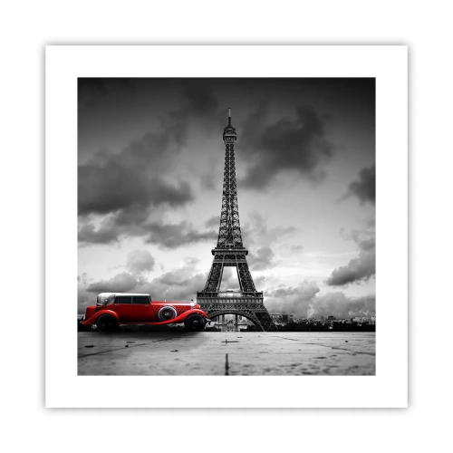 Plakat - For ikke så længe siden i Paris - 40x40 cm