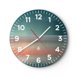 Vægur, Uret - Abstraktion: bølger af lys - 30x30 cm