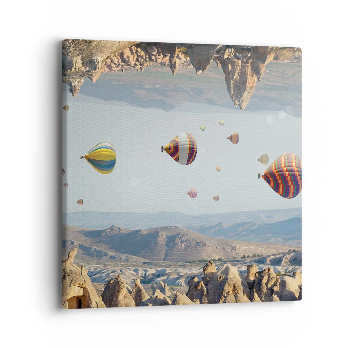 Lærredstryk - Billede på lærred - Alt er muligt her - 40x40 cm