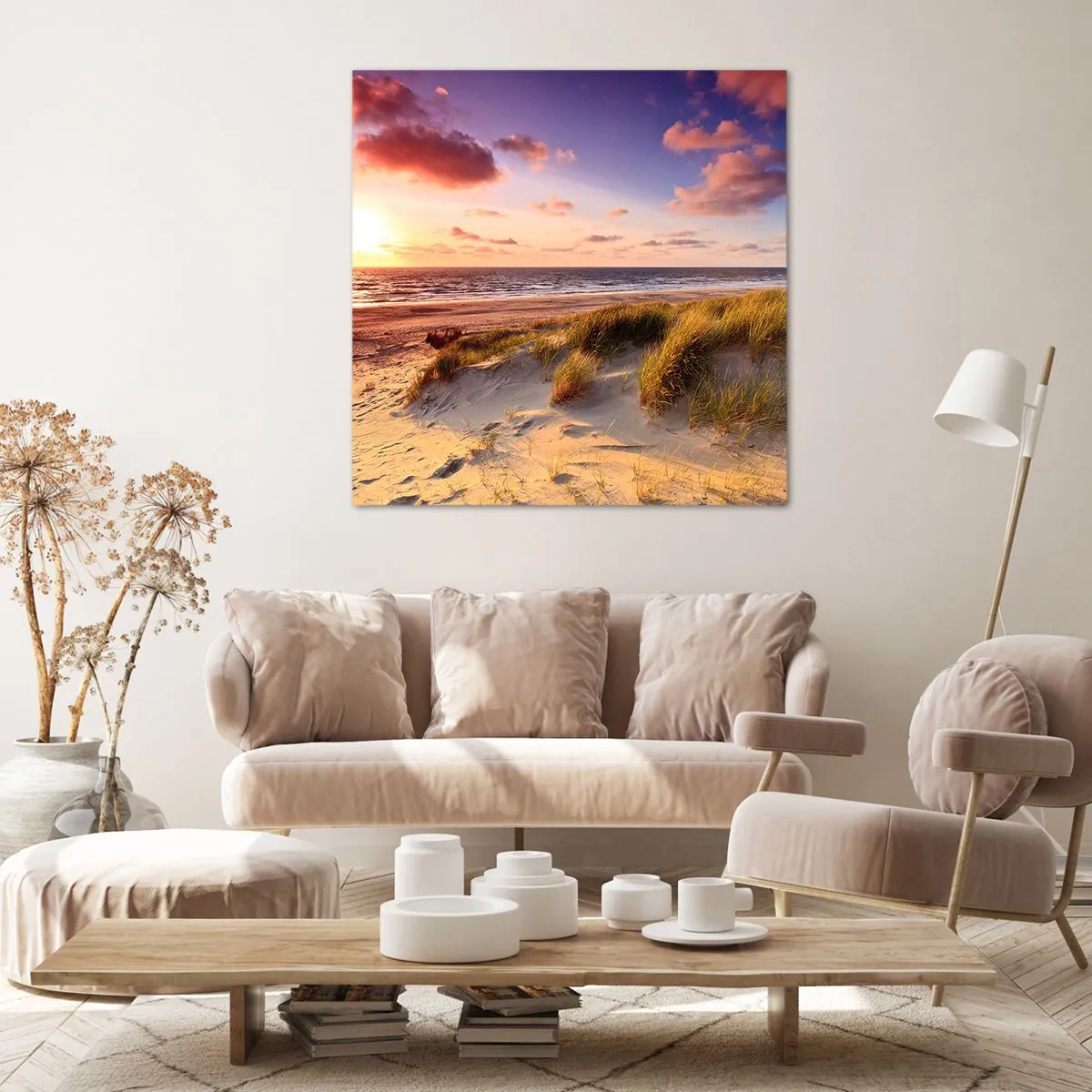 Lærredstryk - Billede på lærred - Luften dufter allerede af sommer - 70x70 cm