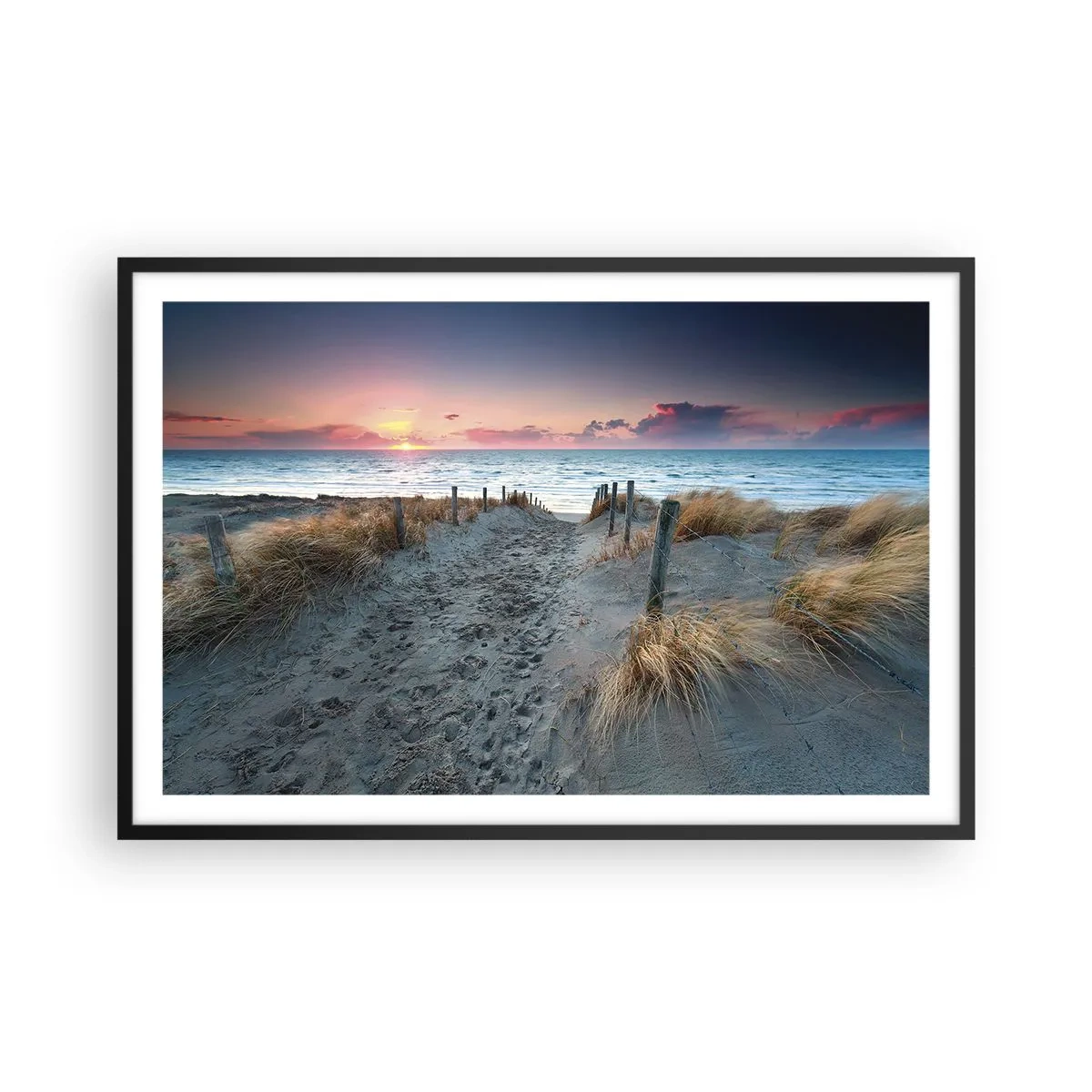 Plakat i sort ramme - Du har udgydt en regnbue af strålende pragt.... - 91x61 cm