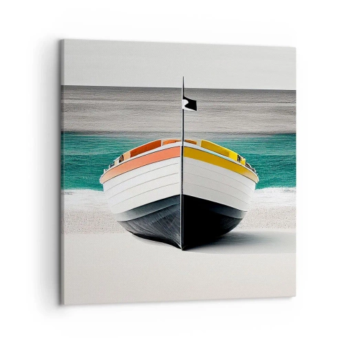 Lærredstryk - Billede på lærred - På sin plads - 50x50 cm