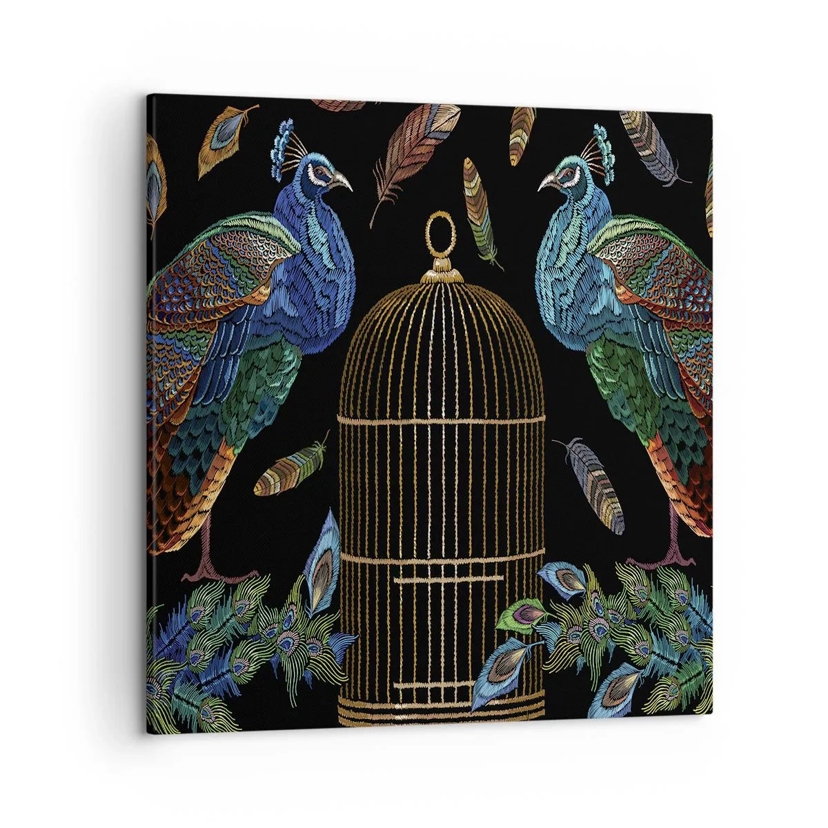 Lærredstryk - Billede på lærred - I kongelige gevandter - 50x50 cm