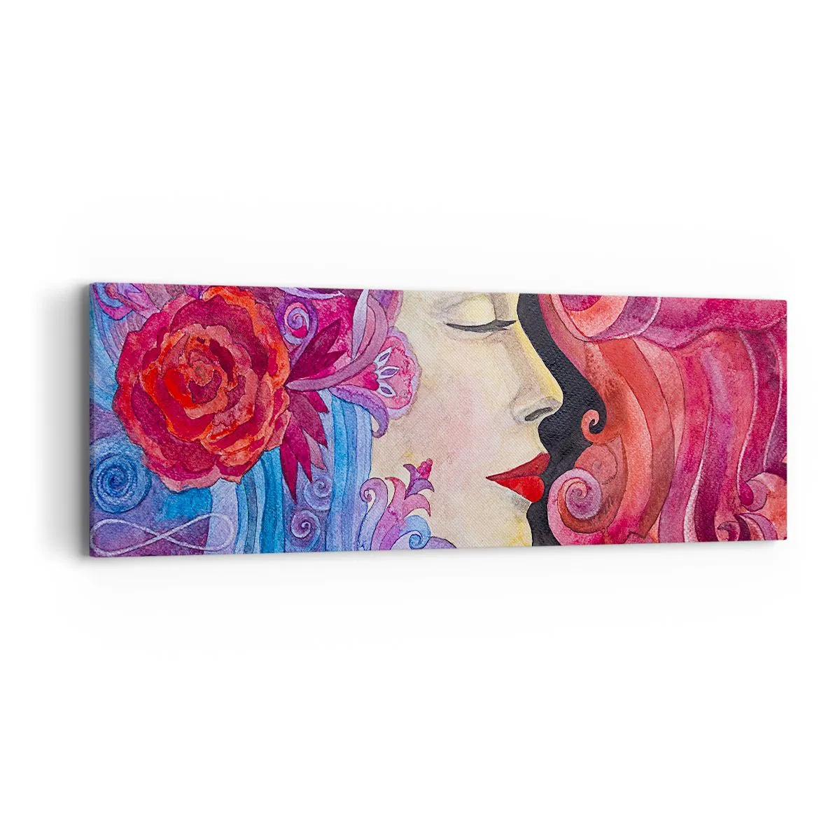 Lærredstryk - Billede på lærred - Art Nouveau er stadig i live - 90x30 cm
