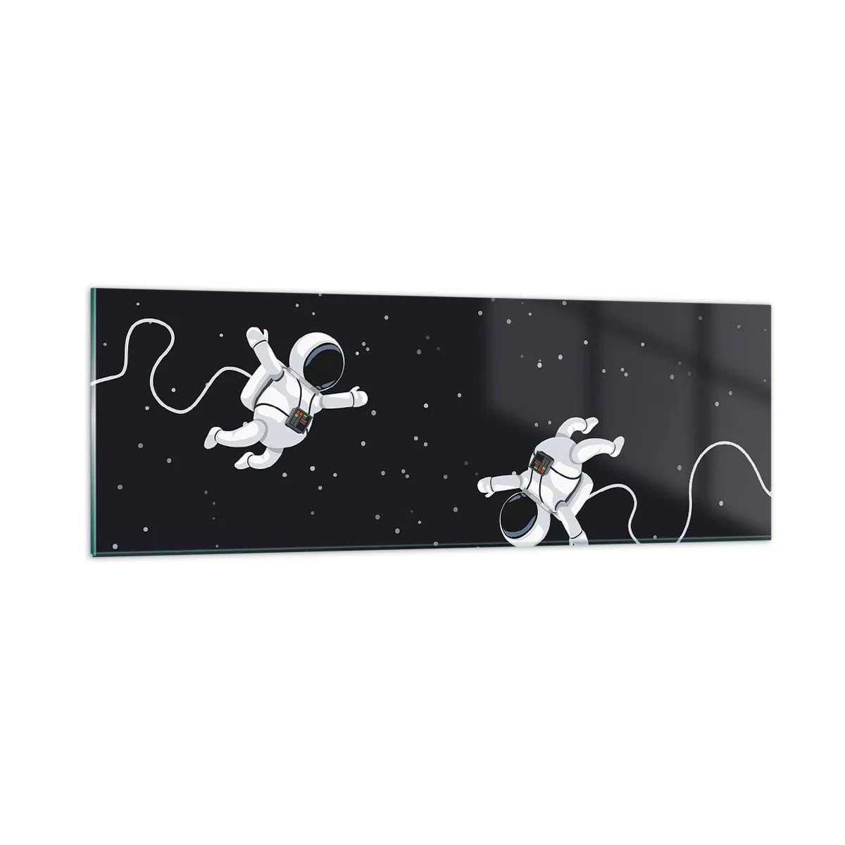 Billede på glas - Rummet vikler sig sammen - 90x30 cm