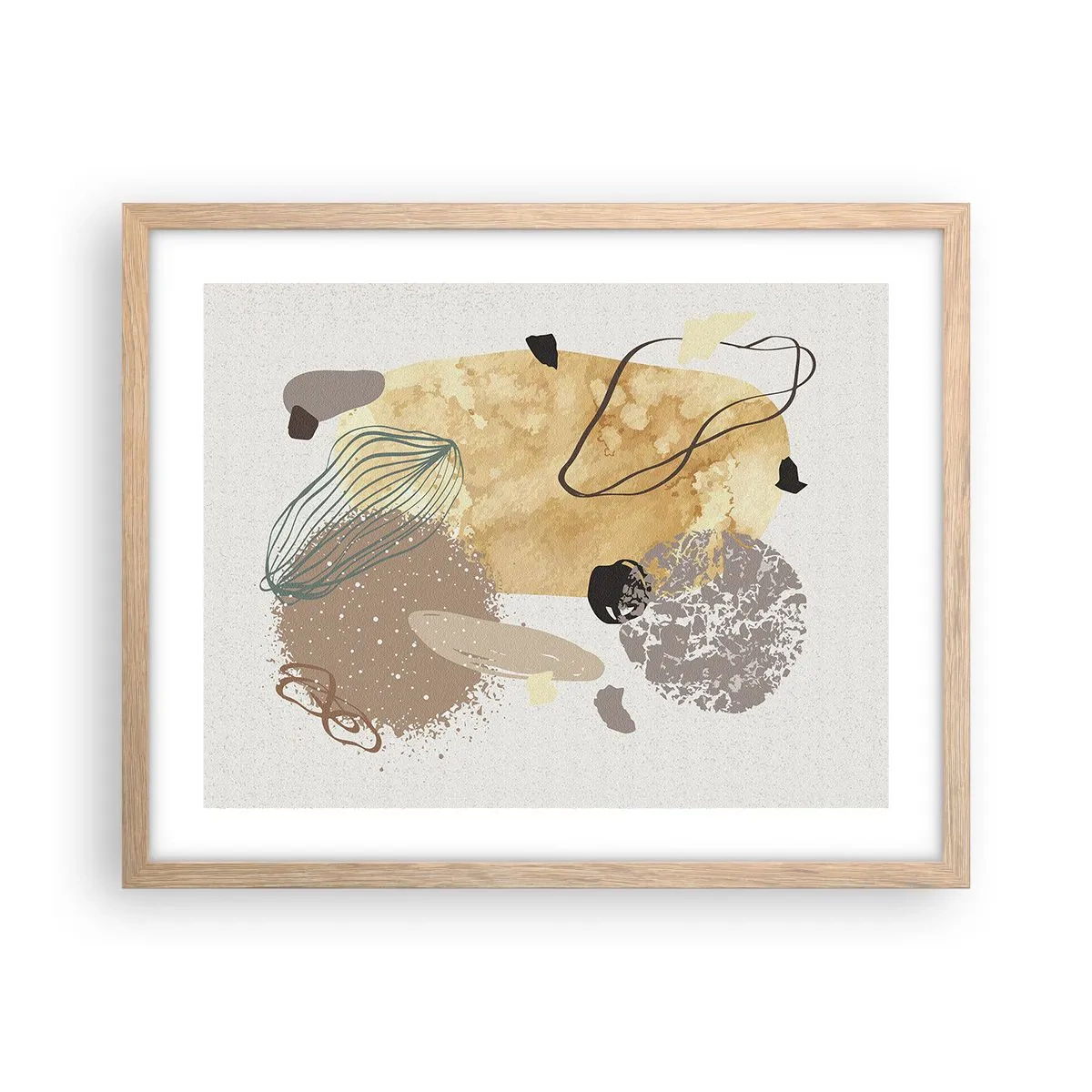 Plakat i ramme af lyst egetræ - Anvendt plumkologi - 50x40 cm