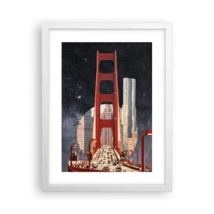 Plakat i hvid ramme - Altid i centrum - 30x40 cm