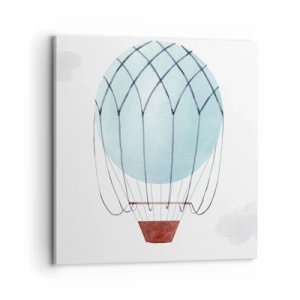 Lærredstryk - Billede på lærred - Alt i skyerne - 70x70 cm