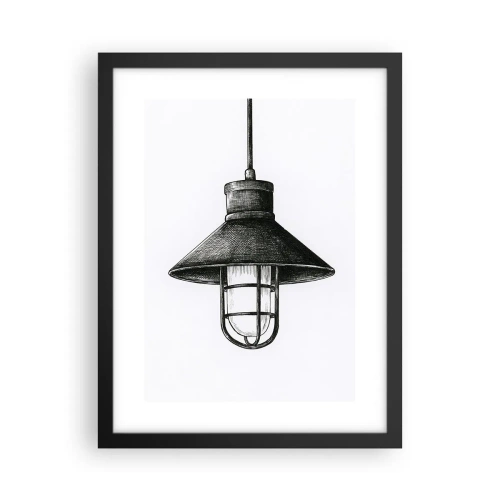Plakat i sort ramme - Som for mange år siden... - 30x40 cm