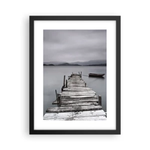 Plakat i sort ramme - Du kan tage af sted i morgen - 30x40 cm