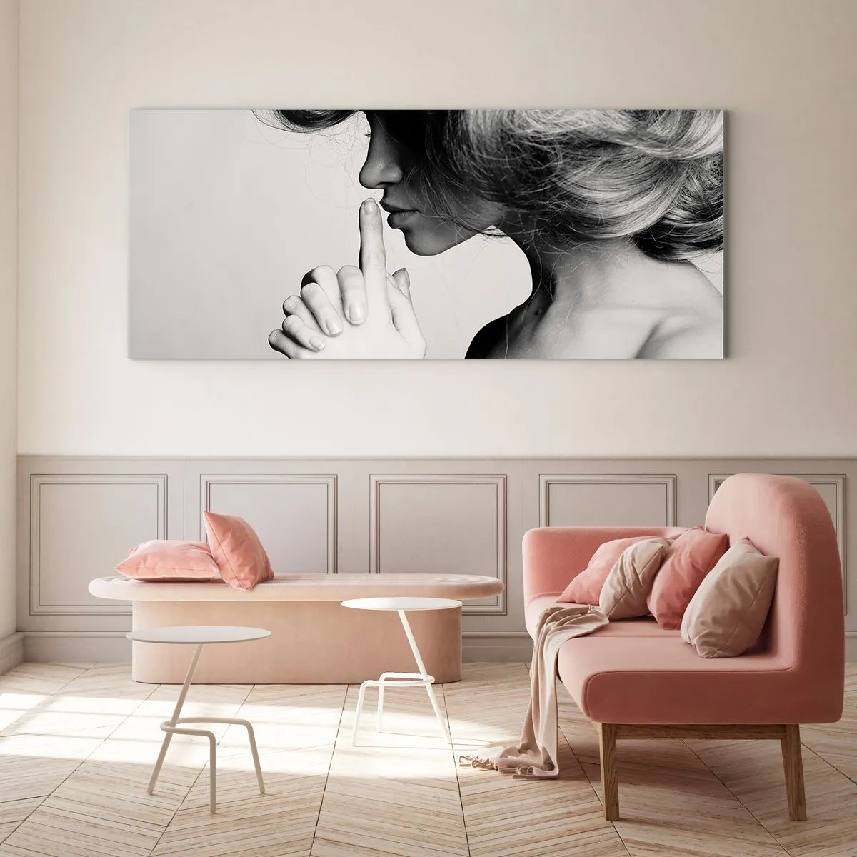 Billede på glas - Lyt til sig selv - 140x50 cm
