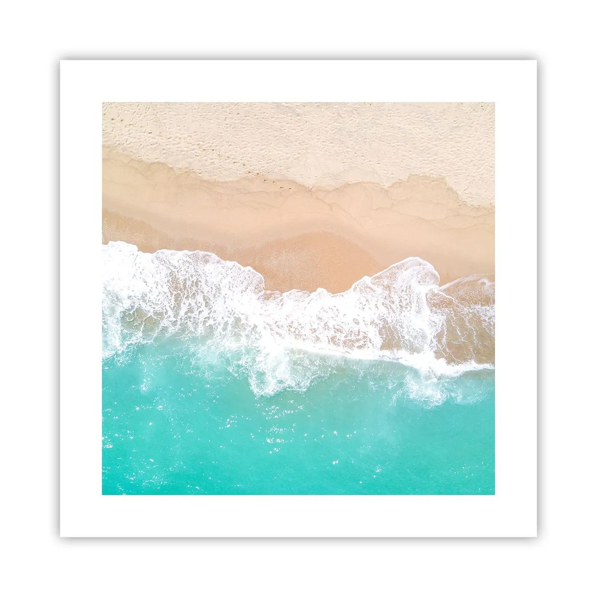 Plakat - Kærlig berøring - 40x40 cm