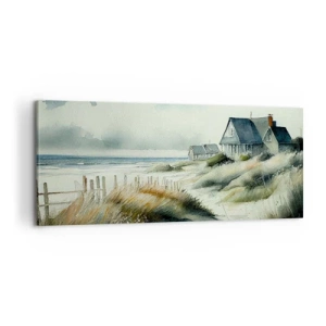 Lærredstryk - Billede på lærred - Væk fra trængsel og travlhed - 100x40 cm