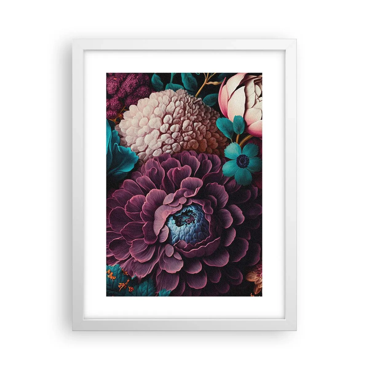 Plakat i hvid ramme - Natur i overflod - 30x40 cm