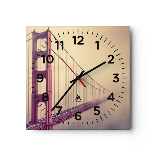 Vægur, Uret - Mellem himmel og jord - 40x40 cm