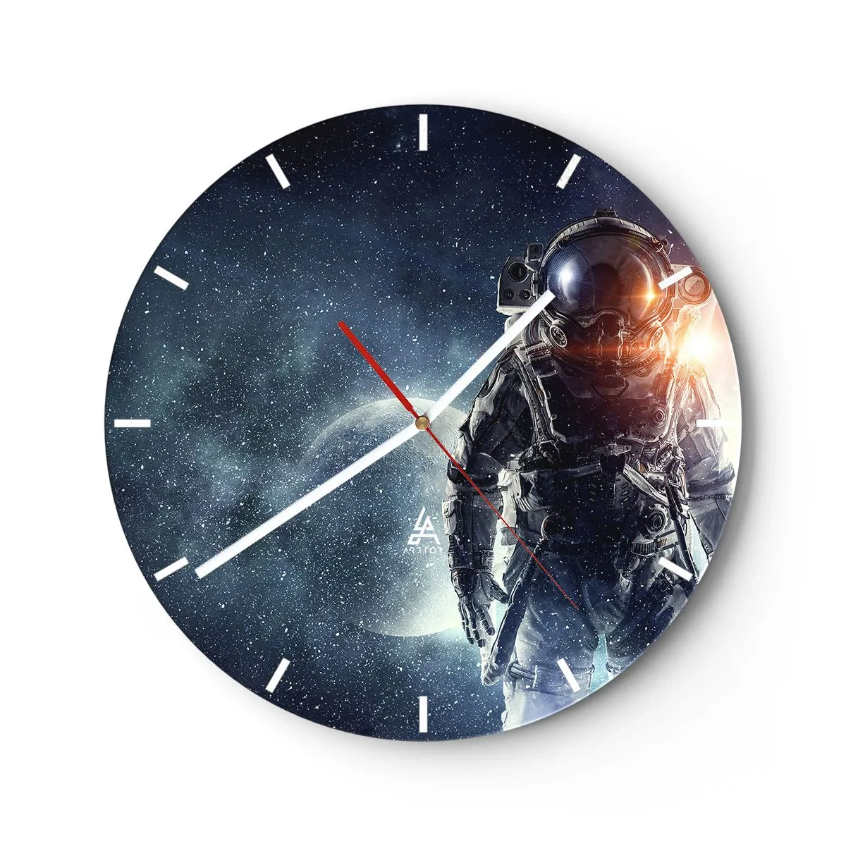 Vægur, Uret - Et kosmisk eventyr - 40x40 cm