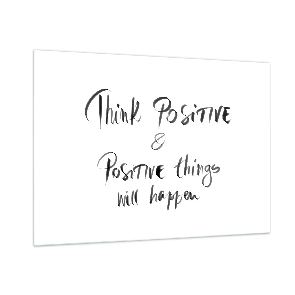 Billede på glas - Hvordan skal man leve? - 100x70 cm