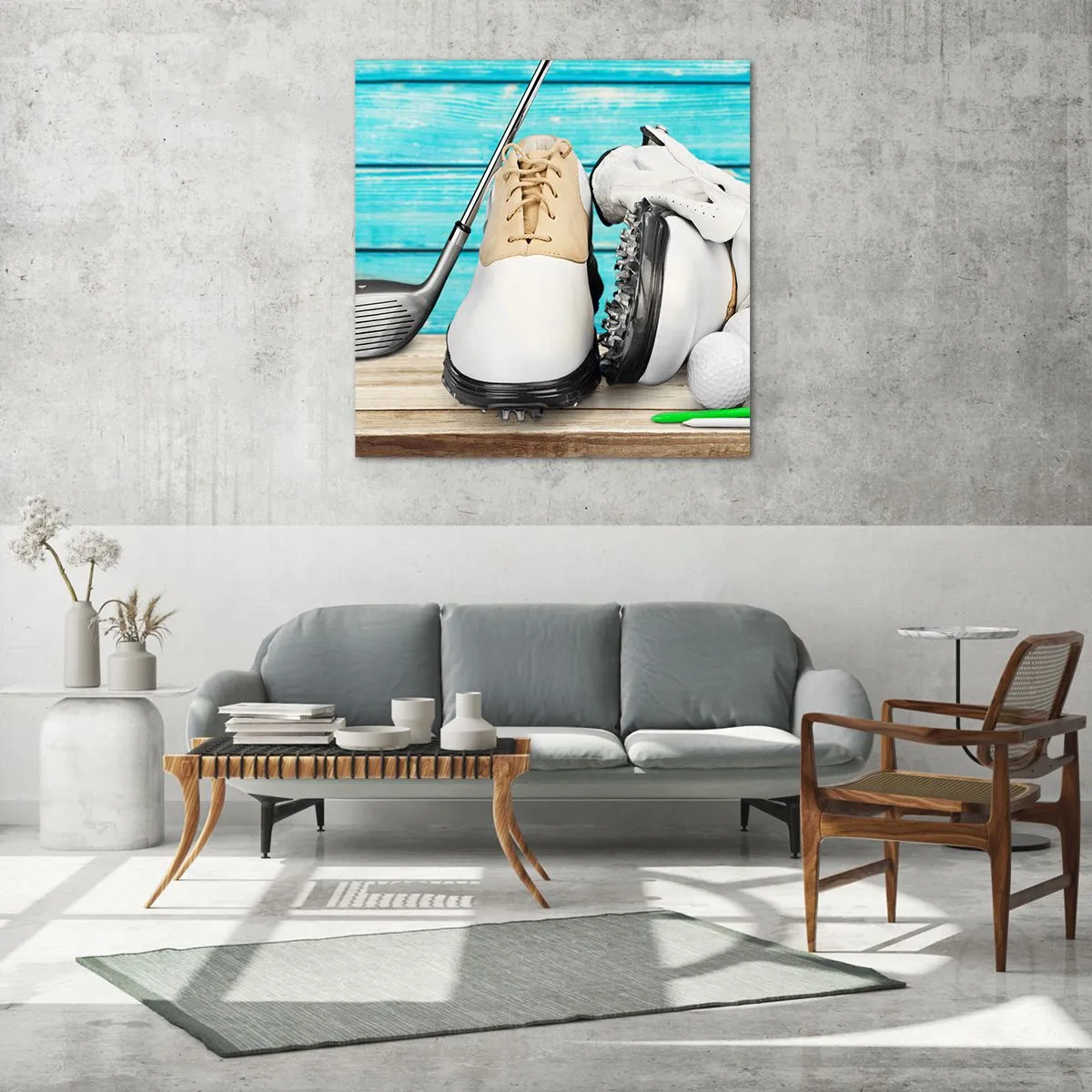 Billede på glas - Alt er klar - 60x60 cm