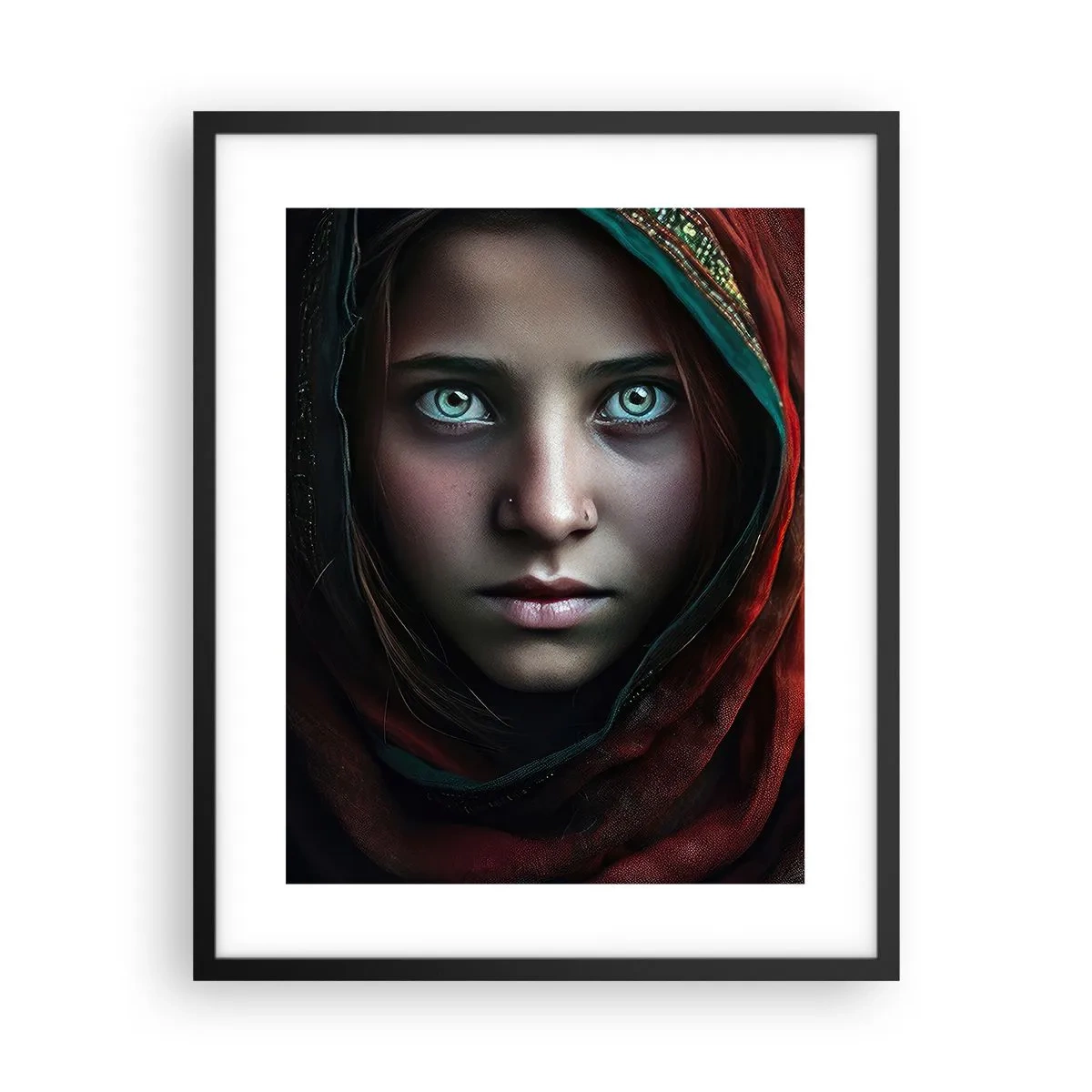 Plakat i sort ramme - Østens prinsesse - 40x50 cm