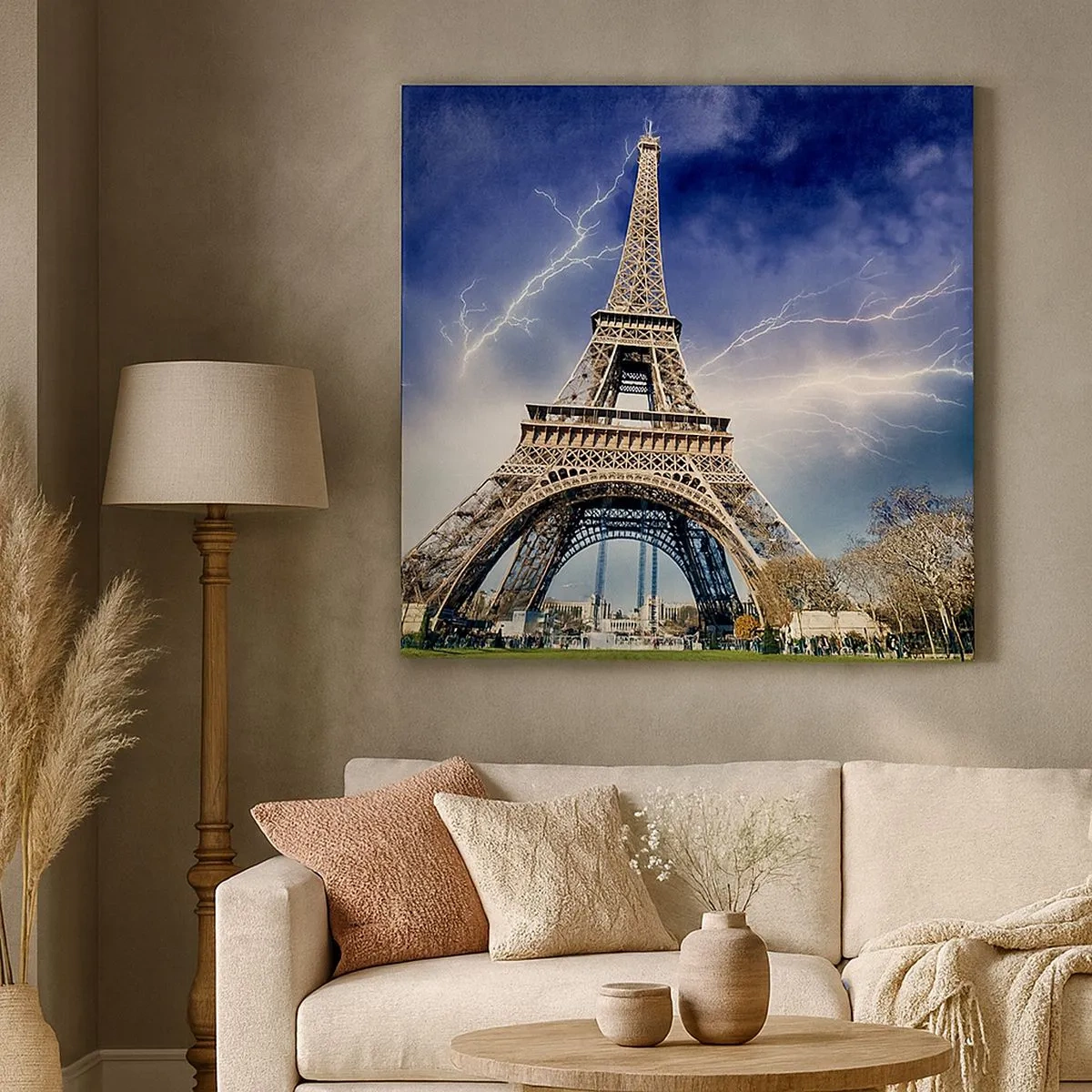 Lærredstryk - Billede på lærred - Stormens herskerinde - 30x30 cm