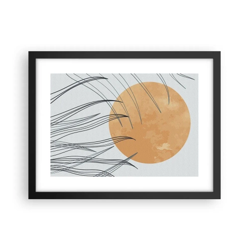 Plakat i sort ramme - Altid mod solen - 40x30 cm