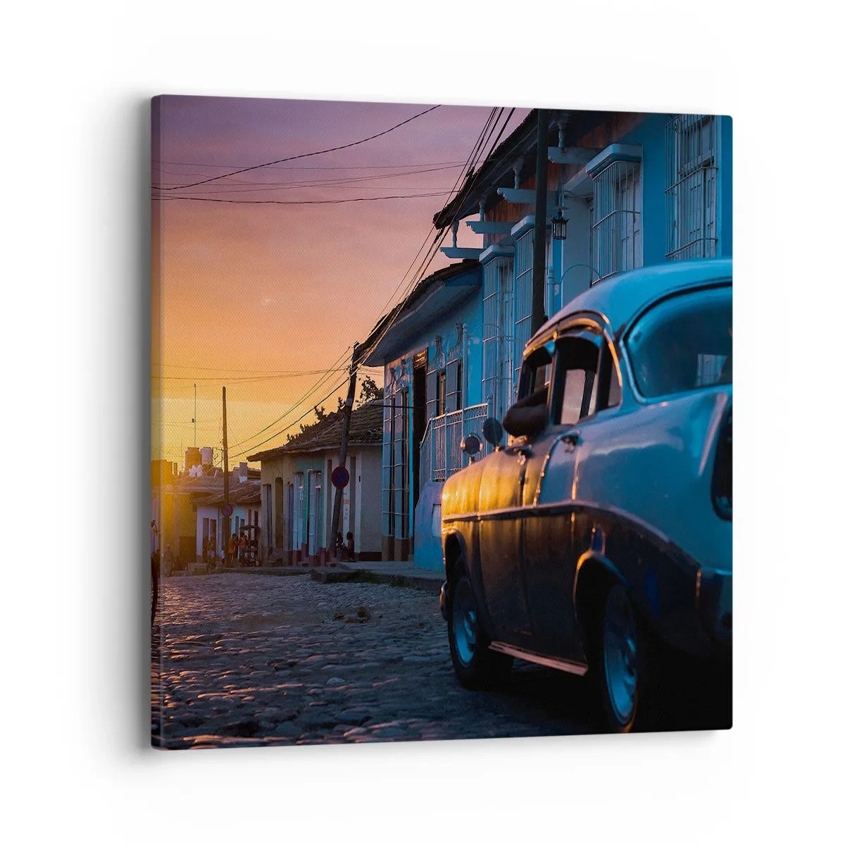 Lærredstryk - Billede på lærred - Det er her, tiden går langsommere - 40x40 cm