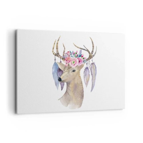 Lærredstryk - Billede på lærred - Sjælsguide - blid, uskyldig - 120x80 cm