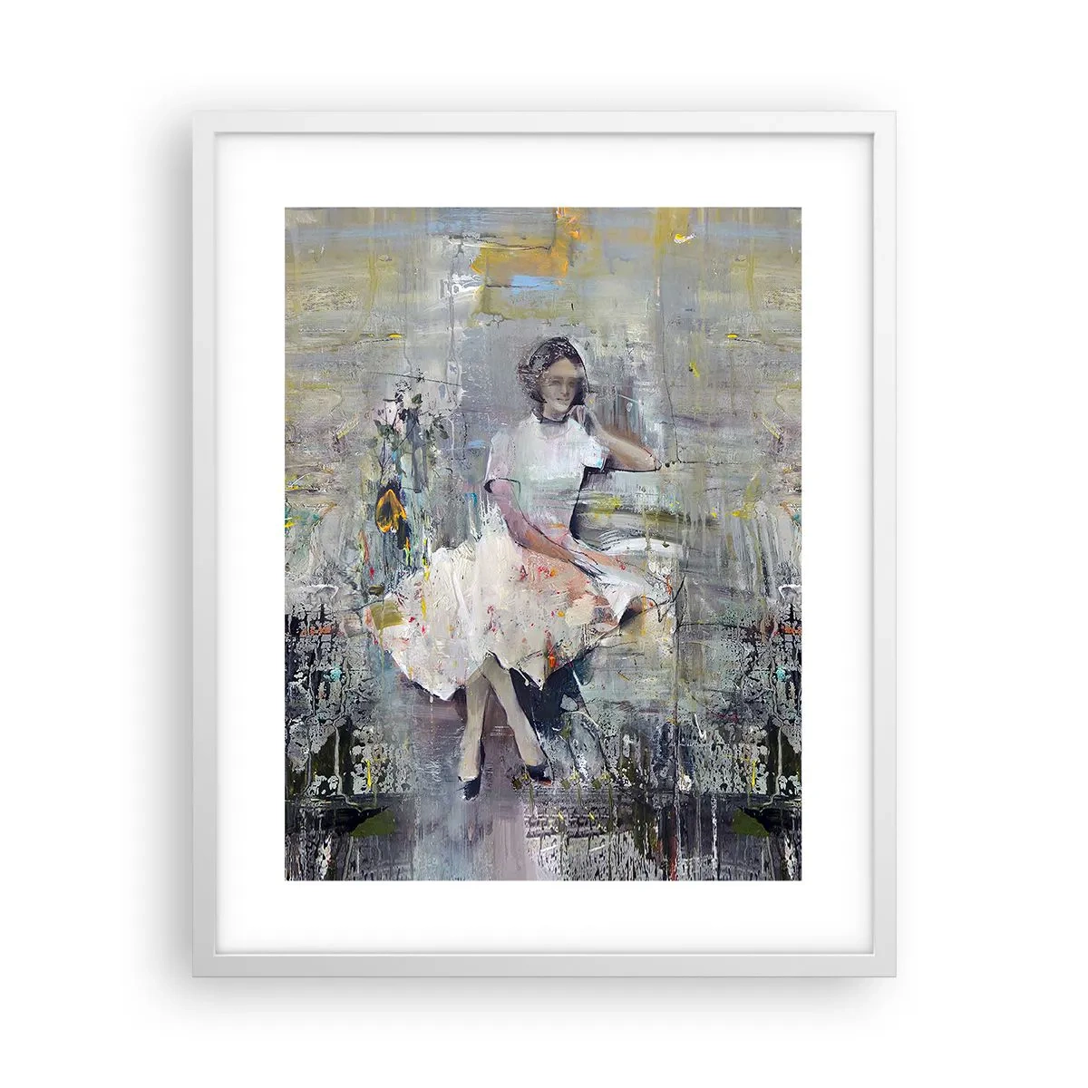 Plakat i hvid ramme - Klassisk og moderne - 40x50 cm