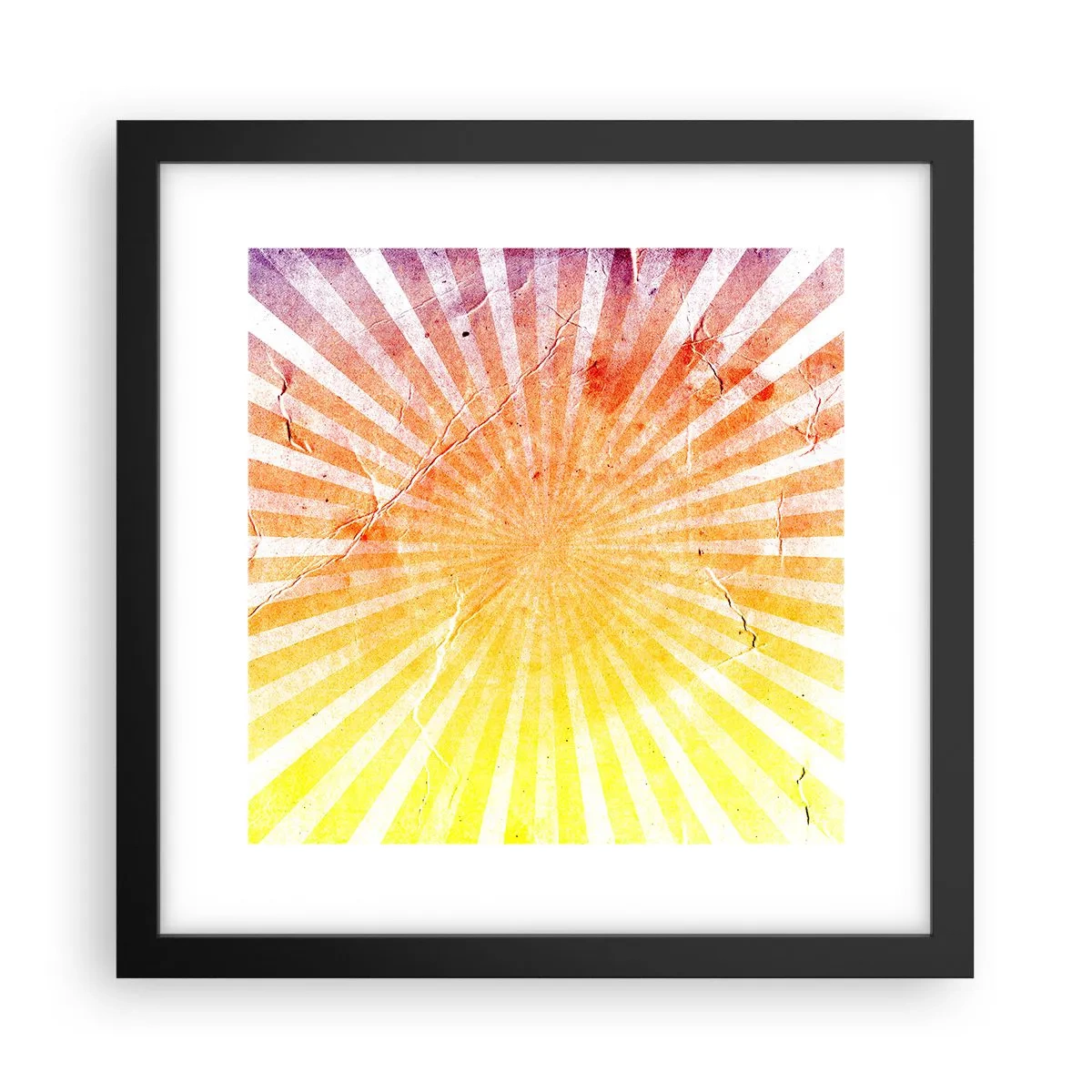 Plakat i sort ramme - Opgange og nedgange - 30x30 cm
