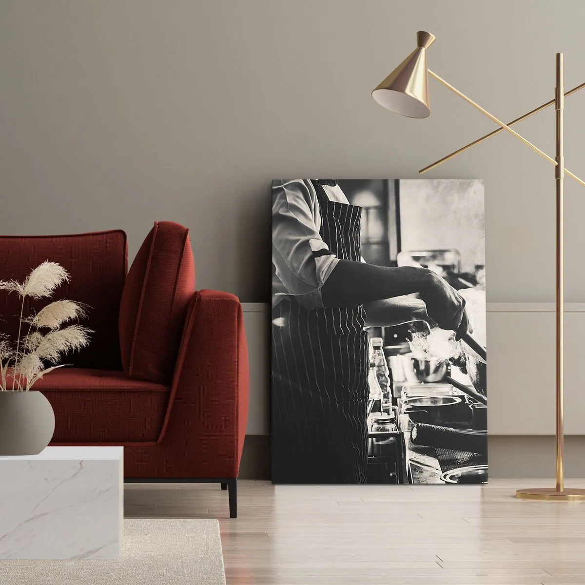 Lærredstryk - Billede på lærred - Smagernes alkymi - 70x100 cm