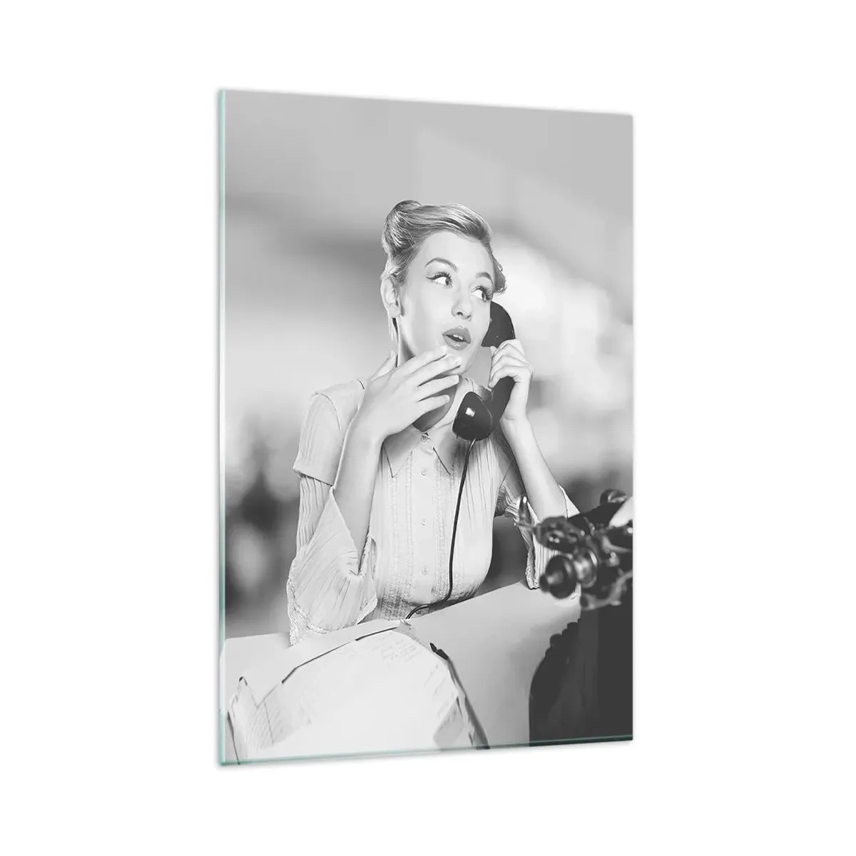 Billede på glas - Hej, vi er i 1950'erne. - 80x120 cm