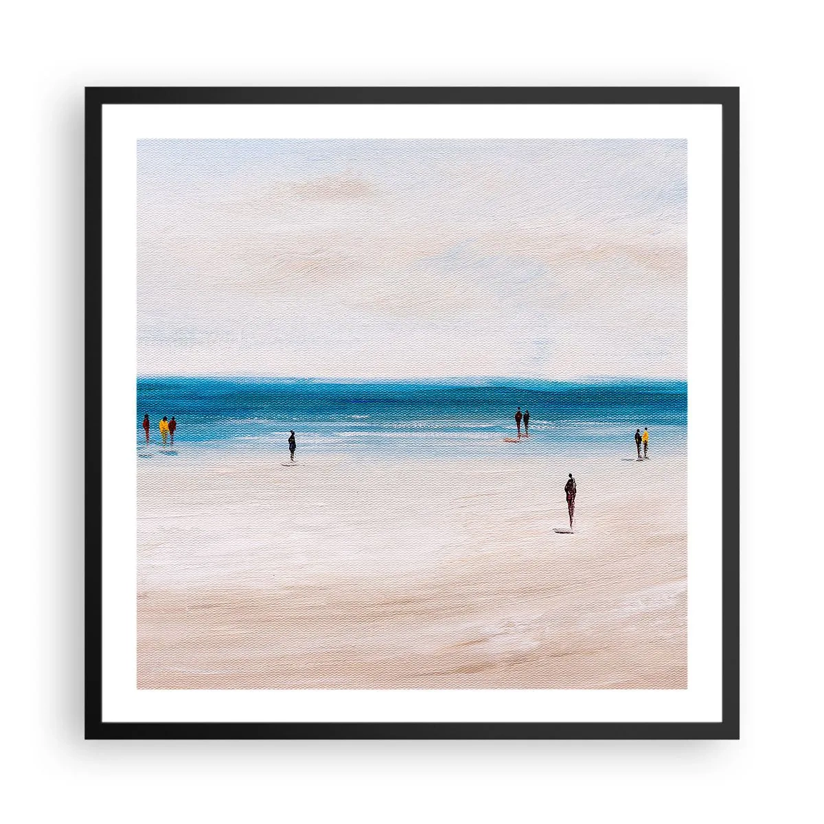 Plakat i sort ramme - Et naturligt behov - 60x60 cm