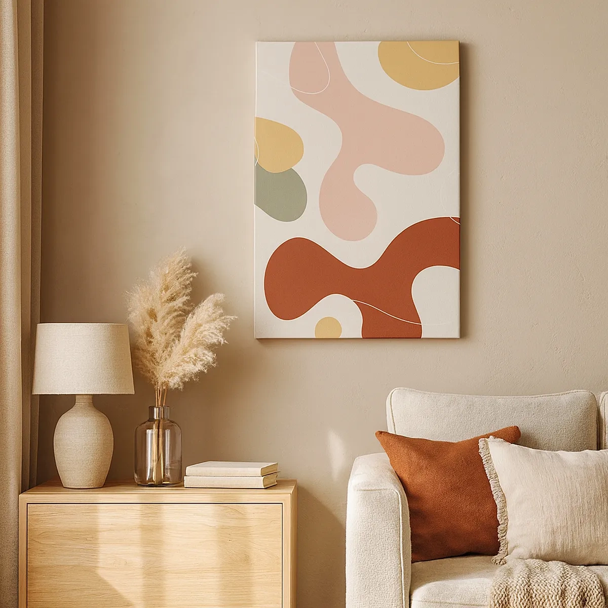 Lærredstryk - Billede på lærred - Es eller flores? - 50x70 cm